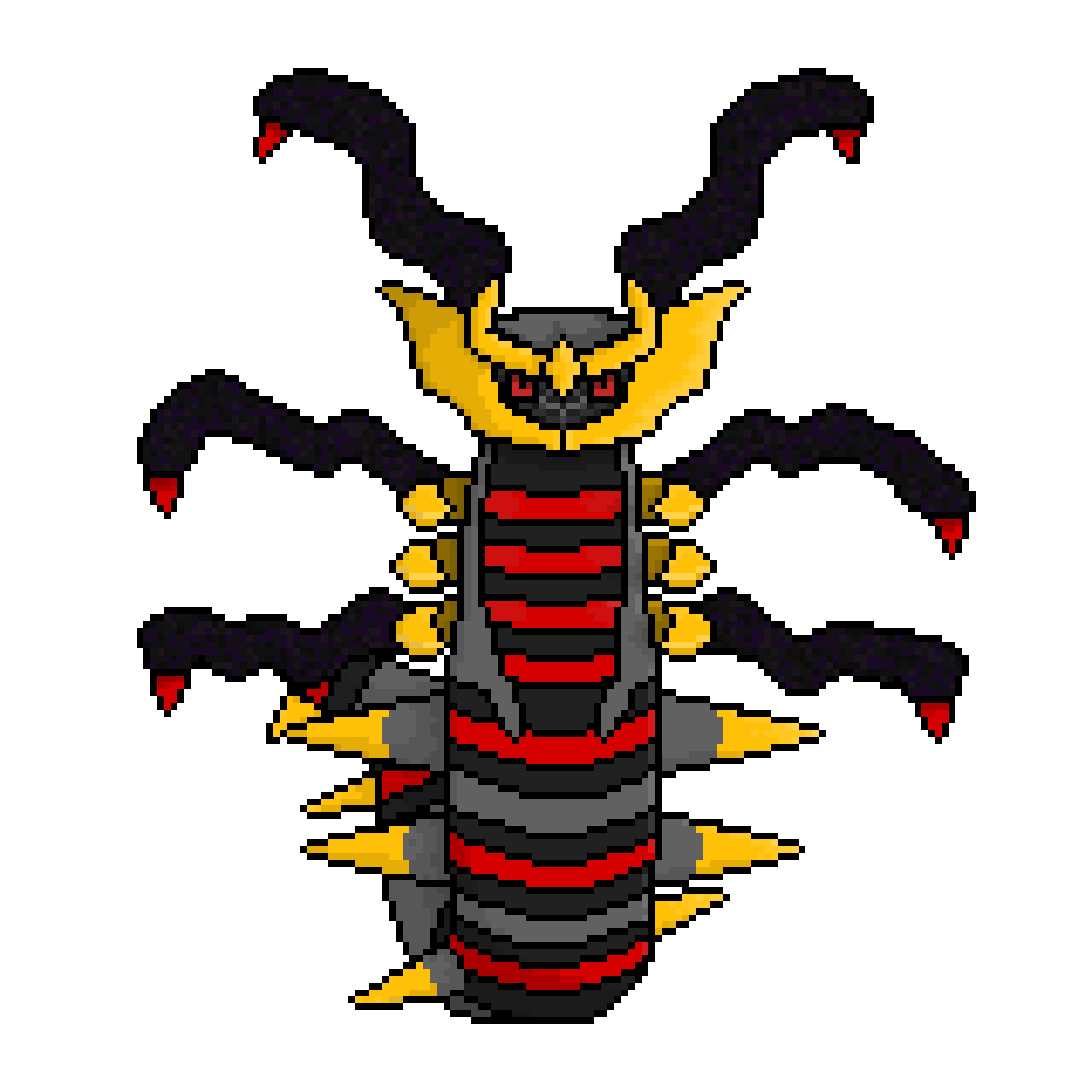 a pixel-art drawing of giratina from pokemon.